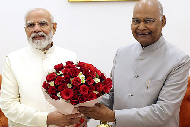 "Watershed period for India since Independence": Ex-President Ram Nath Kovind, Nitish Kumar praise PM Modi for countering colonial mindset