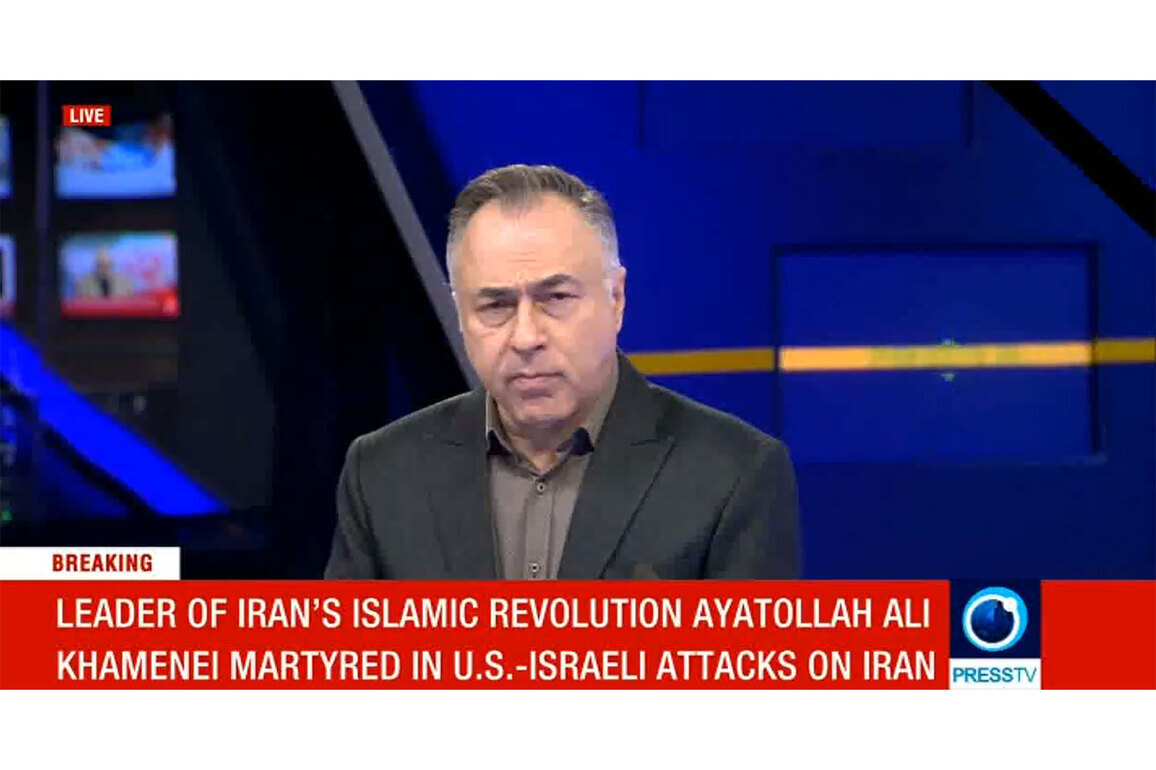 Press TV anchor gets emotional reporting death of Khamenei; Iran vows retaliation
