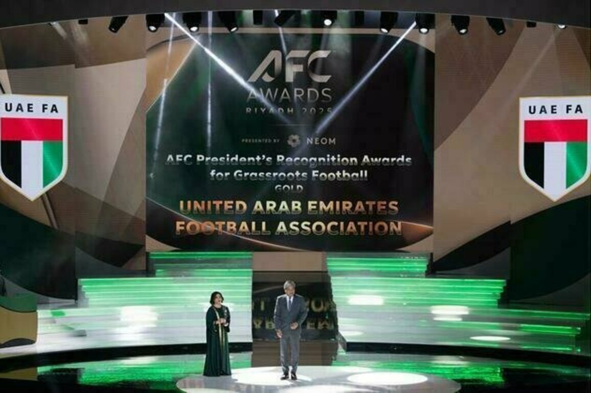 UAE Football Association wins AFC Golden Award for grassroots football development
