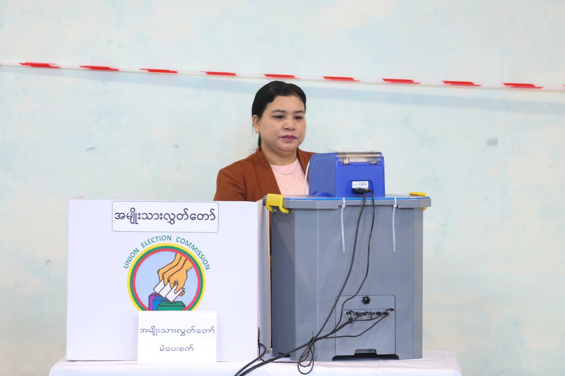 MYANMAR-YANGON-2025 GENERAL ELECTION-VOTING
