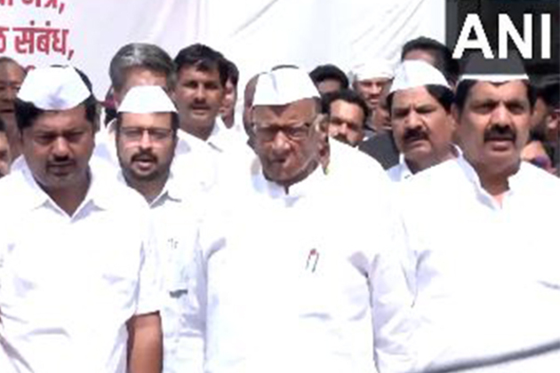 NCP-SCP chief Sharad Pawar hoists party flag on 26th foundation day