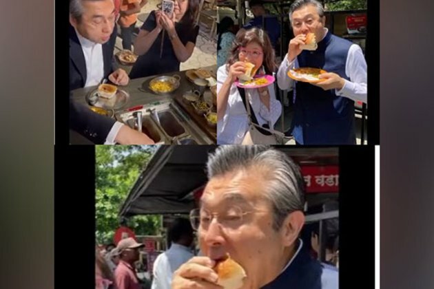 "...Thoda Teekha Kam please": Japanese ambassador tries out Indian street food in Pune