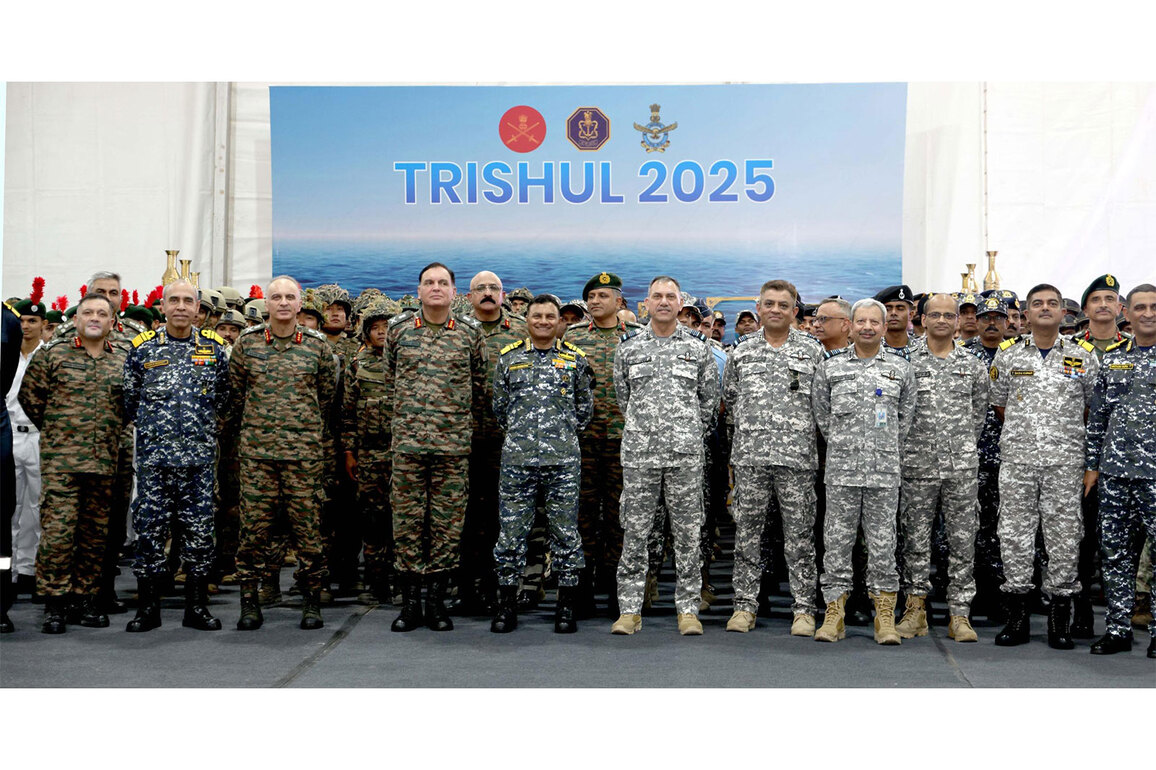 Tri-Services Exercise 'Trishul' showcases integrated joint readiness across land, sea and air