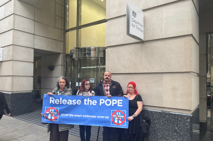 'Release the POPE': MP joins campaigners in calling for DfT to publish key smart motorway reports