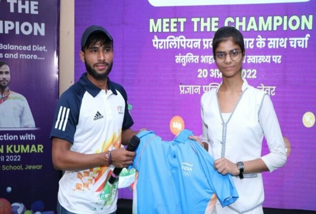 Tokyo Paralympics Silver Medallist Praveen Kumar revisits his school under 'Meet the Champion' initiative