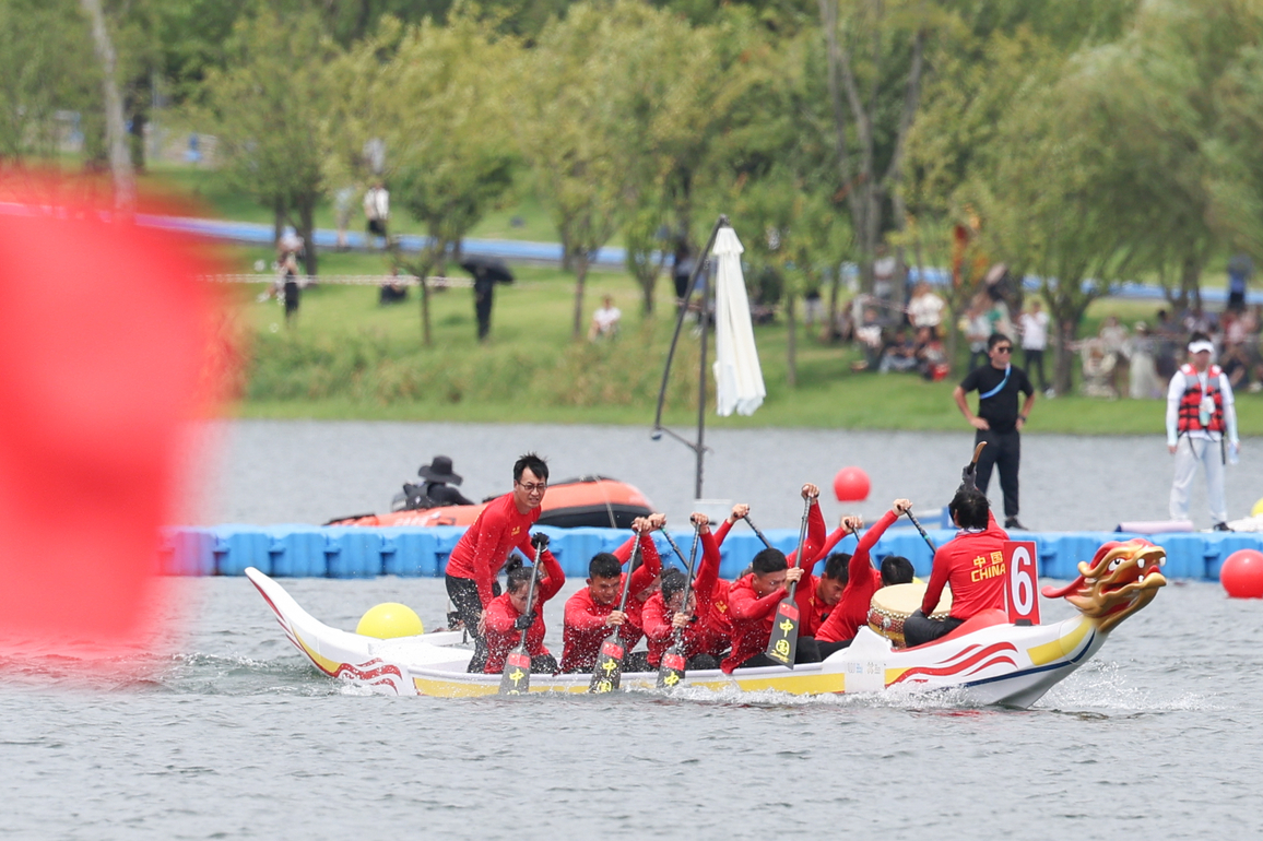 (SP)CHINA-CHENGDU-THE WORLD GAMES 2025-DRAGON BOAT-OPEN 8-SEATER 200M-SEMIFINALS