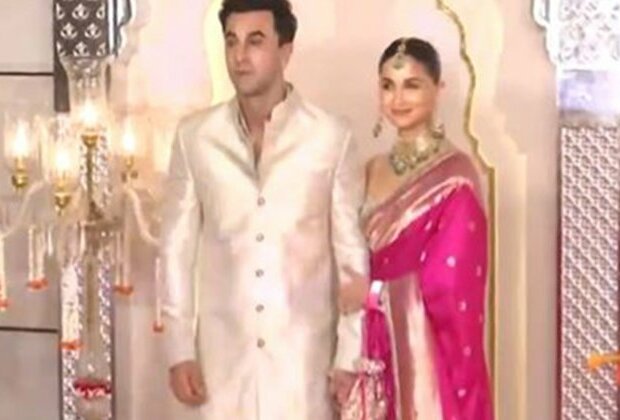 Ranbir Kapoor, Alia Bhatt dazzle in traditional attire at Anant Ambani-Radhika Merchant's wedding ceremony