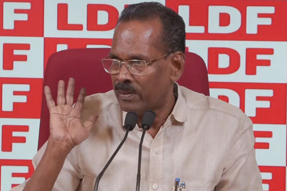 LDF Convenor TP Ramakrishnan targets Congress over delay in naming Keralam Chief Minister