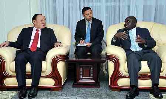 Chinese defence minister meets top UPDF officers Chinese defence minister meets top UPDF officers