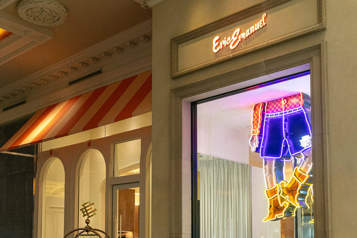 Eric Emanuel, high-end NYC sportswear shop, opens on Las Vegas Strip
