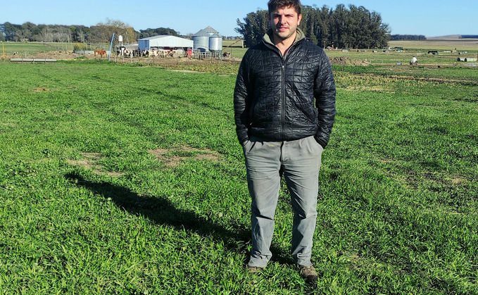 Farm manager Ignacio Sala