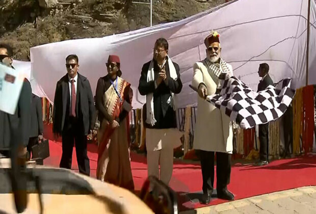 PM Modi flags-off trek and bike rally in Uttarakhand's Harsil