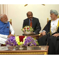 PM Modi meets Oman Deputy PM for Defence Affairs in Muscat