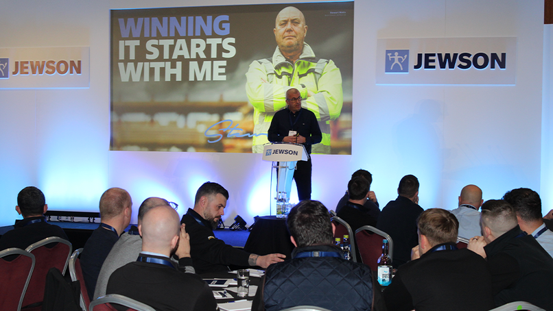 Griffin speaking at the Wales and Central England regional roadshow. 