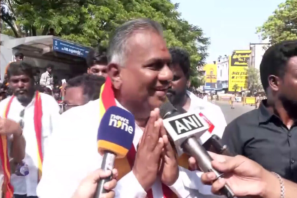 TVK General Secretary Anand offers prayers for Vijay's victory ahead of Tiruchirappalli East campaign