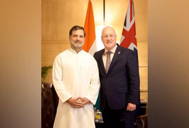 Congress leader Rahul Gandhi calls on New Zealand PM Christopher Luxon in Delhi