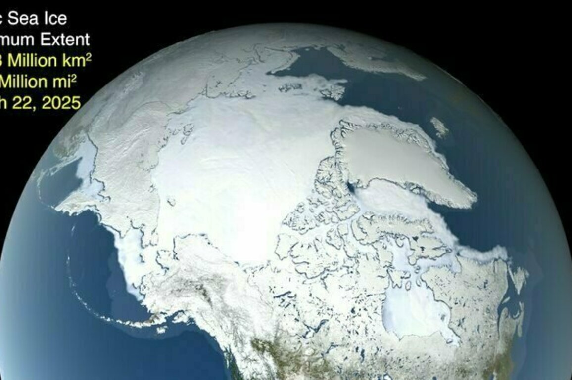 2025 Arctic Sea Ice Reaches Record Low Maximum Extent