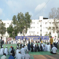 Andhra: Thousands gather for Eid prayers in Vijayawada