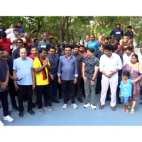 Tamil Nadu polls: CM MK Stalin interacts with people in Chennai's Anna Nagar during morning walk campaign