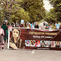 Pakistan: Baloch families continue with protest for 26th day demanding release of BYC leaders