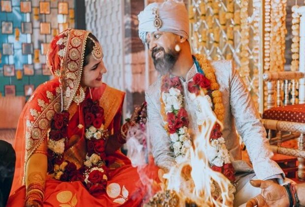 Anand Tiwari, Angira Dhar reveal photos of their marriage