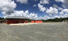 The facility is covered by a special waterproof floor to protect the soil.