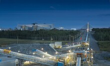 The mill at Canadian Malartic in Quebec, Canada