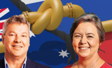 BlueScope CEO Mark Vessella calls on Australian government to curb gas exports. Pictured right federal resources minister Madeline King. 