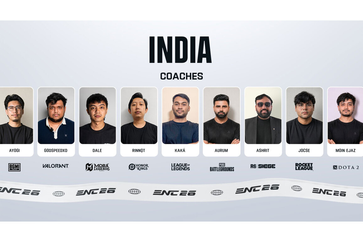 India's coaches confirmed for Esports Nations Cup 2026