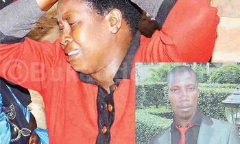 Owooluganda lwa Kawungeezi ng’ayaziraana ate mu katono ye Robert Kawungeezi eyattiddwa. Owooluganda lwa Kawungeezi ng’ayaziraana ate mu katono ye Robert Kawungeezi eyattiddwa.