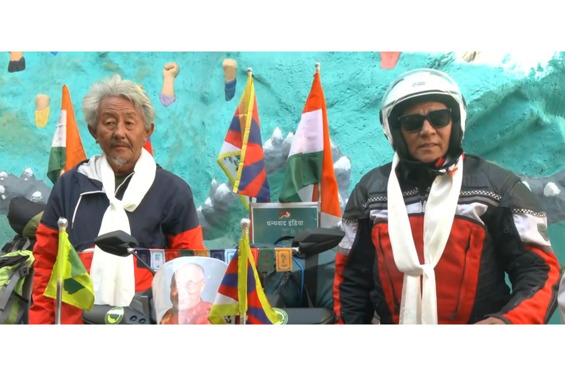 2 former SFF veterans embark on 90-day motorbike ride across India to raise awareness about China's assault on Tibetan identity