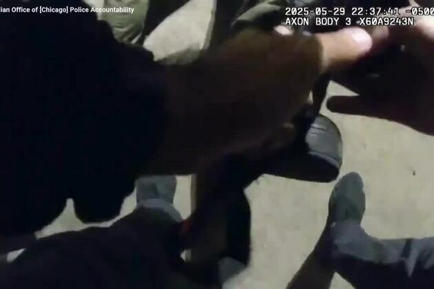Suspects gun fires during struggle, wounding Chicago officer before police shooting