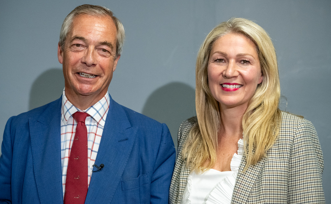 Nigel Farage and Laura Anne Jones Nigel Farage and Laura Anne Jones