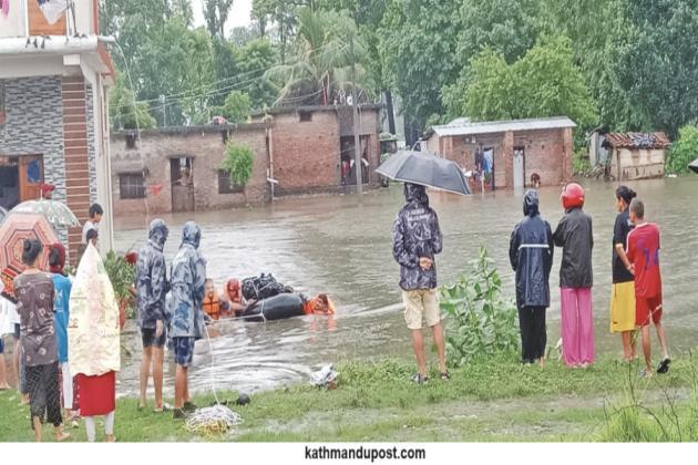 Record rainfall, 573mm in 24 hours, in Kanchanpur causes catastrophic flooding