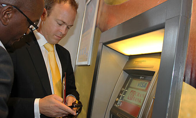 MTN launches mobile money ATM cash out service MTN launches mobile money ATM cash out service