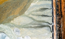 Open cut mining tailings dam.