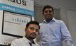  QOS Energy project engineers Navdej Singh and Shankar Kumar.