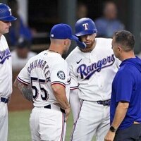 Rangers OF Brandon Nimmo optimistic hamstring injury is minor