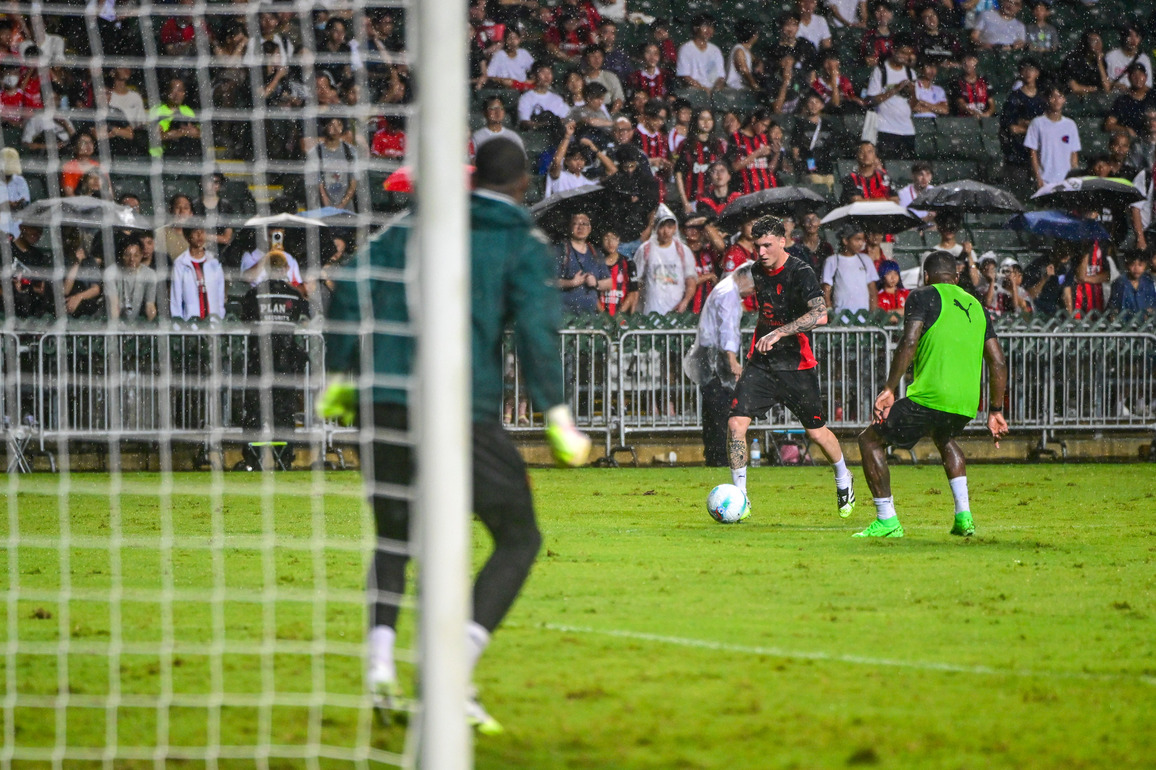 (SP)CHINA-HONG KONG-FOOTBALL FESTIVAL 2025-AC MILAN-TRAINING (CN)