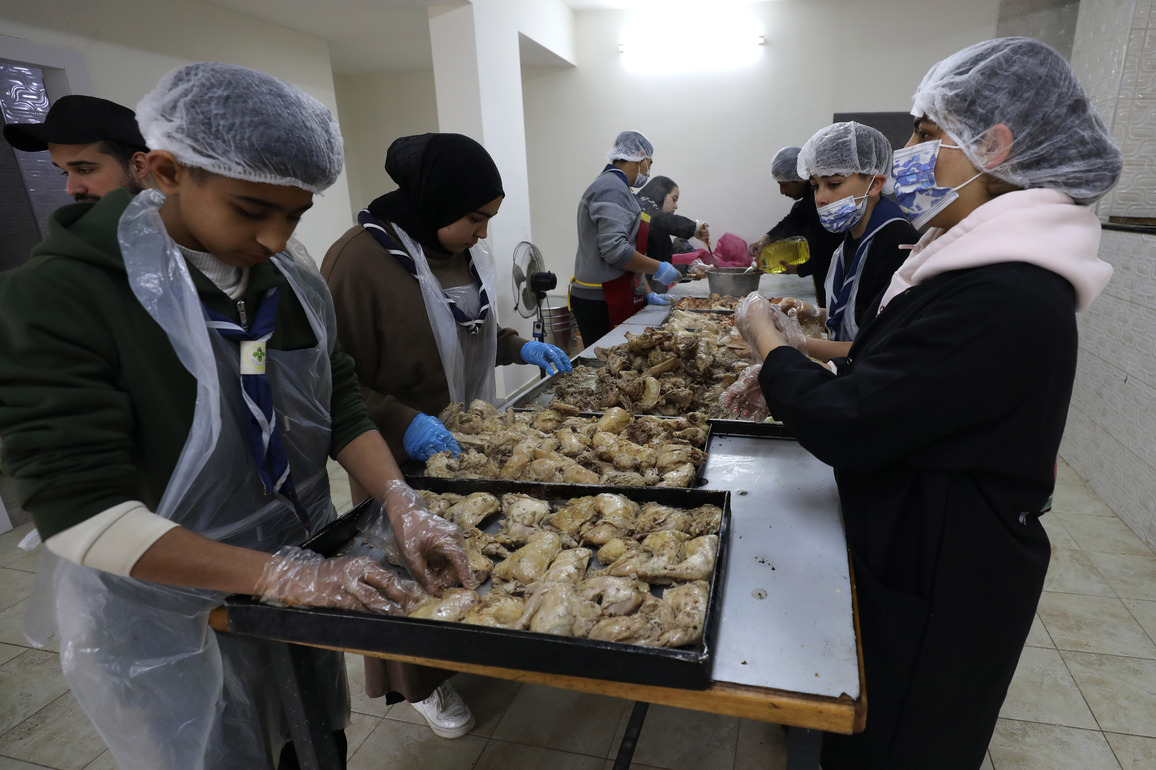 MIDEAST-WEST BANK-NABLUS-RAMADAN-CHARITY FOOD