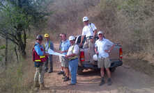 On the front line … Mark Child (far right) is constantly in Nicaragua keeping an eye on La India 