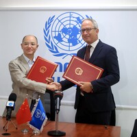 JORDAN-AMMAN-UNRWA-CHINA-DONATION-AGREEMENT-SIGNING