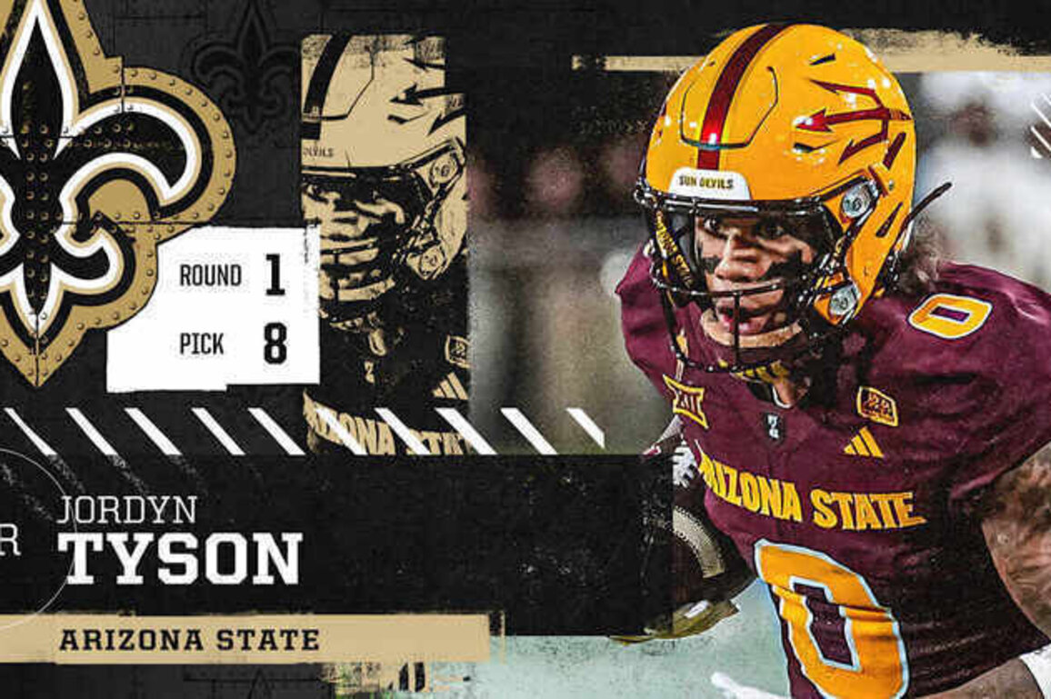 Saints draft Jordyn Tyson with No. 8 pick in 2026 NFL Draft