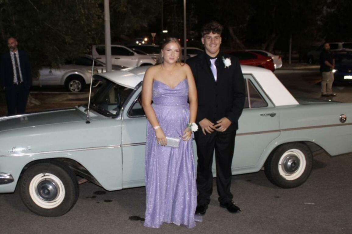 Geraldton Senior High School Year 12s enjoy their school ball, with a theme of glitz and glamour