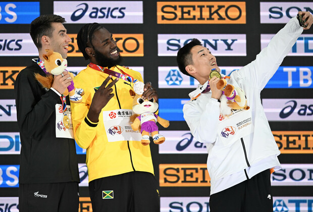 (SP)CHINA-NANJING-ATHLETICS-WORLD ATHLETICS INDOOR CHAMPIONSHIPS-AWARDING CEREMONY