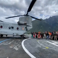 IAF helicopters continue relief operations across flood-affected Punjab, Himachal, J-K