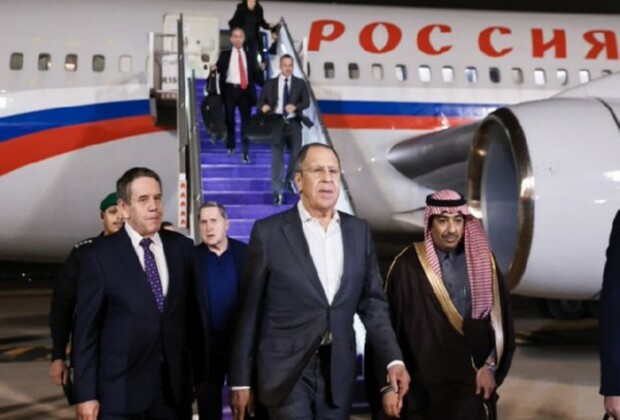 Russia's Foreign Minister Sergey Lavrov arrives in Riyadh for meeting with US officials