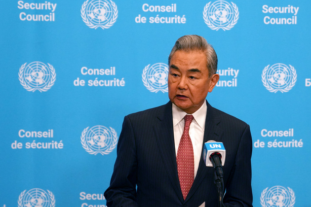 UN-SECURITY COUNCIL-CHINA-WANG YI-PRESS ENCOUNTER