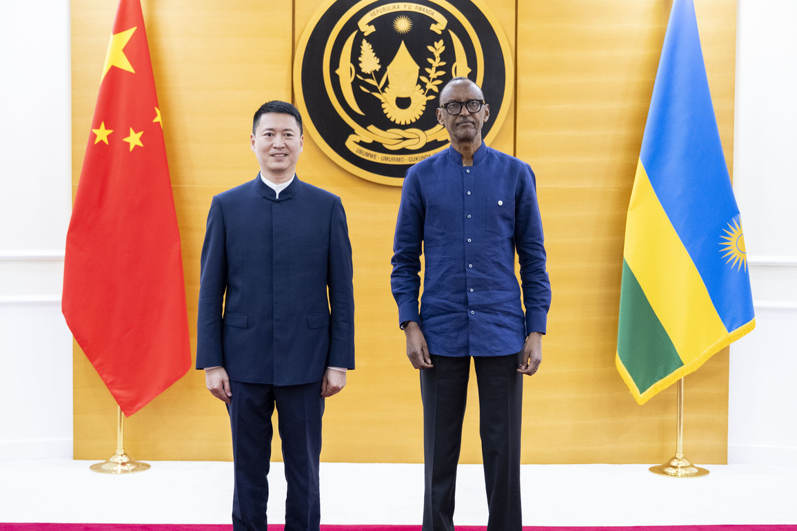RWANDA-KIGALI-PRESIDENT-CHINA-AMBASSADOR-CREDENTIALS
