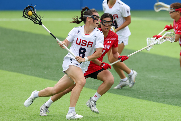 (SP)CHINA-CHENGDU-THE WORLD GAMES 2025-LACROSSE-WOMEN-SEMIFINALS-USA VS JPN (CN)